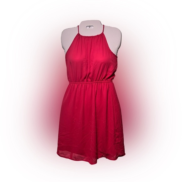 NWOT Soprano hot pink xs women's adjustable neck
knee lenght dress - Picture 1 of 5